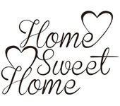 Etiqueta de pared extraíble Sweet Home, calcomanía Mural, fondo de sala de estar 42*60cm