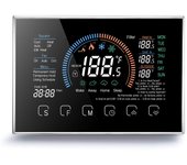 Controlador de temperatura del termostato de ambiente de la bomba de calor táctil programable con pantalla LCD a color de 4,8 pulgadas Without WiFi plata