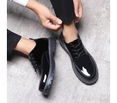 Zapatos casuales cómodos y transpirables, zapatos de cuero para hombre, zapatos de tabla, botas Martin impermeables 38