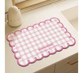 Alfombrilla absorbente de agua de tierra de diatomeas para fregadero de cocina y baño, resistente al calor, antideslizante, para secar encimeras. 30*40cm