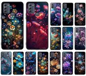 Funda con diseño floral para Moto G84, G23, G24, G31, G32, G41, G51, G52, G53, G54, G71, G82, G42, G62, G200, G Play y G Stylus Moto G23