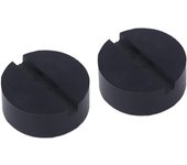 2 Piezas Goma Almohadilla Gato Adaptador Ranurado Universal para Elevador de Vehículo Soporte de Eje Coche SUV