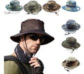 Sombrero protector solar de pescador de viaje de color sólido para acampar al aire libre para hombres y mujeres