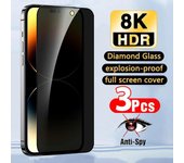 Paquete de 3 El mejor vidrio templado de privacidad total para iPhone 14 Pro Max 14 Plus 13 11 Pro Max en iPhone Protector de pantalla antiespía X XR Xs Max 6 6s 7 8 Plus SE For iPhone 11 Pro Max negro