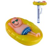 Termómetro flotante de piscina de dibujos animados Termómetro de piscina de plástico Termómetro de bañera