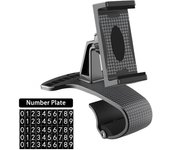 Soporte para teléfono de coche para teléfono móvil, soporte para salpicadero de coche con GPS para iPhone, Samsung, Xiaomi, Huawei, soporte universal de montaje 360 car holder negro