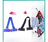 Correas de esquí con velcro de neopreno EVA Cross-Border: portaesquís y trineo portátil one-piece rojo