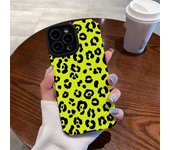 Funda con estampado de leopardo amarillo para Iphone 11 Pro Max 14 Plus 13 12, funda protectora para cámara a prueba de golpes para Iphone 7 Plus 8 Xr Xs X iphone 6 6s