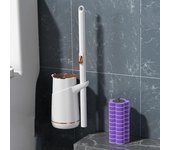 Cepillos multifuncionales montados en la pared, herramienta de limpieza de baño, juego de cepillos de limpieza para inodoro, hogar y oficina SET 3