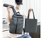 Mochila para hombre, informal, para ordenador, mochila para estudiantes, mochila de viaje con carga USB negro