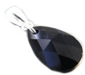 Les Trésors De Lily [G1605] - Pendentif Argent 'Linda' noir negro