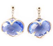 Les Trésors De Lily [L5099] - Boucles Créateur 'Sissi' bleu azul
