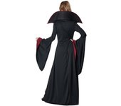 Disfraz de reina de la corte demonio zombi talla M-XL, disfraz de bruja vampiro, vestido, nuevo disfraz de Halloween. M negro