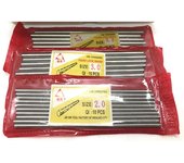 Barra redonda de acero de tungsteno YG6 para fresas, taladros, grifos, paquete de 5 1.5*100mm
