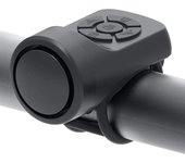 Bocina electrónica para bicicleta, 120 Db, advertencia de seguridad, manillar de bicicleta eléctrica, alarma, timbre, carga USB, accesorios para ciclismo negro