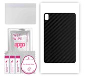 Adhesivo protector de piel para la parte trasera compatible con Huawei MatePad Pro 12.6, película envolvente, lámina, vinilo - Patrón Carbon Black