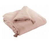 Edredon ou Bout de lit  Gaïa  toutes dimensions  Gaze de Coton  - Gaïa Guimauve - 150 x 150 cm
