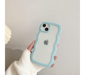Funda transparente con ondas rizadas para iPhone 11, 12, 13, 14, 15 Pro Max, 7, 8 Plus, X, XR, XS, a prueba de golpes, estética For iPhone 15Pro Max