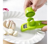 Herramienta para moler ajo y jengibre, herramienta creativa multifuncional para ajo, accesorios para golpear en la cocina verde