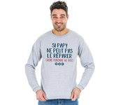 Sudadera de Hombre - SI PAPY NO PUEDE ARREGLARLO (ENTONCES NADIE PUEDE) XS gris heather
