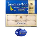 Paquete de huevos Victoria Paquete de huevos suecos Lanolina y agua de rosas 50 g x 8 + 1 caja