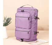 Mochila de viaje de gran capacidad para mujer, bolso cruzado multifunción para equipaje de Yoga, deportes de fin de semana, bolsas con cremallera negro