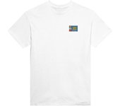 Camiseta - PIXELFORMA - Drapeau de Saint-Pierre-et-Miquelon - 100% algodón - Manches Courtes - Col classique
