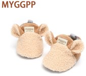 MYGGPP Zapatos de algodón para bebés de Dibujos Animados de Invierno para Hombres y Mujeres Zapatos cálidos Zapatos de bebé Fondo Suave Zapatos para niños pequeños de 0 a 1 años 11cm blanco