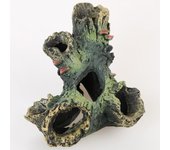Resina rocalla pecera paisaje acuario decoración rocalla montaña escondite cueva suministros para mascotas ornamento 1 pieza One Size