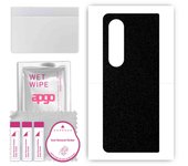 apgo Protective Skin Sticker for the back compatible with Samsung Galaxy Z Fold4, Wrap Film, Foil, Vinyl - Pattern Matte Black