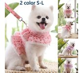 Correa para perros pequeños Juego de arnés y correa de chaleco para perros Arnés y correas de nailon transpirable para perros pequeños para Chihuahua Yorkshire Teddy con cinturón L(5-7.5kg) verde