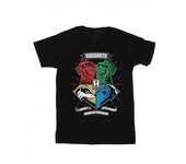 HARRY POTTER Camiseta con escudo de Toon de Hogwarts para niños 9-11 Years blanco