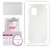 apgo Protective Skin Sticker for the back+sides compatible with Xiaomi Mi 10 Lite 5G, Full Wrap Film, Foil, Vinyl - Pattern Matte Transparent