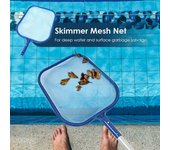 (SU)Piscina hoja Skimmer rastrillo red jacuzzi Spa limpieza hojas malla también One size azul