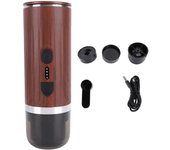 Cafetera portátil de acero inoxidable 304 con autocalentamiento y extracción de 20 bares, 7500 mAh, recargable L