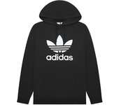 Adidas Adicolor Classics Trefoil Hoodie - Sudadera con capucha para hombre Sudadera con capucha negra H06667 ORIGINAL L negro