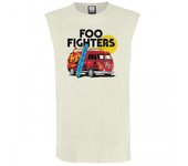 Amplified Camiseta sin mangas para hombre Camper Van Foo Fighters M blanco