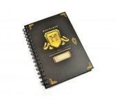 Cuaderno de espiral A5 de Hogwarts de Harry Potter One Size negro/oro