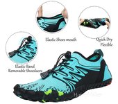Hombres Mujeres Zapatos de agua Playa Aqua Zapatos Sandalias de natación Drenaje Zapatos para vadear Secado rápido Navegación Descalzo Yoga Gimnasio Pesca Surf Zapatillas de deporte 37 rojo