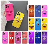 Funda de teléfono para Iphone 14 13 12 11 Pro Max Xs Max Xr X 12mini 14 Plus Se Art caras divertidas Funda de dibujos animados Funda Capa celular iPhone 11