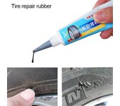 Pegamento para reparación de neumáticos de coche, 30 ml, adhesivo para reparación de neumáticos, útil, para doblar, resistente al agua. blanco