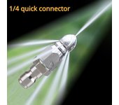 Boquilla de conector rápido de 1/4  , limpieza de alcantarillado, boquilla de manguera de alta presión, accesorios de lavado, boquillas de lavadora para aguas residuales 1pc