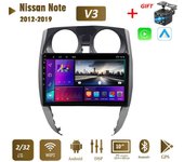 2din Carplay para Nissan Note 2012-2019 Autoradio auto Radio Multimedia reproductor de vídeo navegación Android unidad principal 2 + 32GB 1+16GB