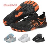 Zapatos de agua para hombres y mujeres, zapatos acuáticos de playa, sandalias de natación, drenaje, zapatos deportivos para vadear, navegación de secado rápido, pies descalzos, yoga, gimnasio, pesca, surf, zapatillas de deporte 36 negro