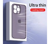 Funda resistente de refrigeración transpirable para Iphone 14 13 12 Pro Max 11 14plus 14promax Coque 0,3mm cubierta dura de Pp ultrafina a prueba de golpes For iPhone 11 azul claro