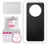 apgo Protective Skin Sticker for the back compatible with Honor Magic4 Ultimate, Wrap Film, Foil, Vinyl - Pattern Black Honeycomb