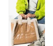 Bolsos grandes de piel de oveja de estilo invernal para mujer, bolsos de hombro de piel sintética de felpa, bolsos de diseñador negros para mujer
