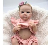 Muñeca bebé reborn Bettie de 45 cm, juguete de vinilo de silicona suave, muñeca bebé realista, regalo de Navidad para niñas 45cm