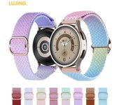Correa trenzada LUJING Solo Loop para Samsung Galaxy watch 4/5/3/classic/active 2 pulsera de 22/20mm Huawei/Amazfit Gtr/GTS 4-3-pro-2e 22mm watch band