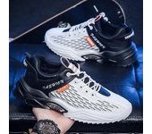 Zapatillas de deporte ligeras y transpirables de verano de marca de lujo con cordones y plataforma para entrenamiento de tenis, zapatillas de baloncesto para hombre, zapatillas de tenis para hombre 39 azul
